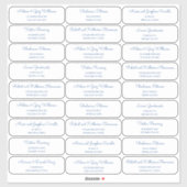 Modernes MCM Gästetikett Aufkleber (Blatt)