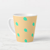 Modernes mediterranes Design Latte Tasse (Linke Ecke)