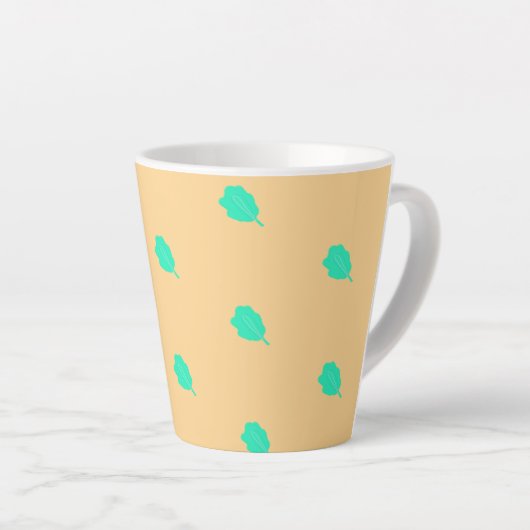 Modernes mediterranes Design Latte Tasse (Rechte Ecke)