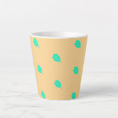 Modernes mediterranes Design Latte Tasse (Vorderseite)