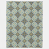 Modernes, mediterranes Küstendesign Inspiriert Fleecedecke (Vorderseite)