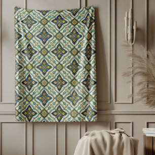 Modernes, mediterranes Küstendesign Inspiriert Fleecedecke