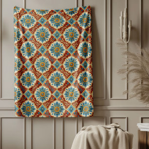 Modernes, mediterranes Küstendesign Inspiriert Fleecedecke