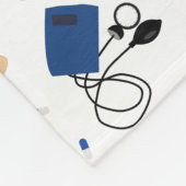 Modernes medizinisches Krankenpflegemuster Fleecedecke (Ecke)