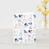 Modernes medizinisches Krankenpflegemuster Karte (Gelbe Blume)