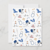 Modernes medizinisches Krankenpflegemuster Mitteilungskarte (Vorderseite)