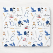 Modernes medizinisches Krankenpflegemuster Mousepad (Vorne)