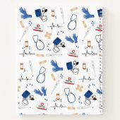 Modernes medizinisches Krankenpflegemuster Notizblock (Rückseite)