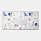 Modernes medizinisches Krankenpflegemuster Schreibtischunterlage (Tastatur & Maus)