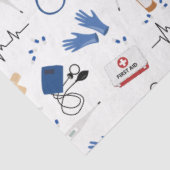 Modernes medizinisches Krankenpflegemuster Seidenpapier (Ausschnitt)