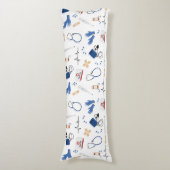 Modernes medizinisches Krankenpflegemuster Seitenschläferkissen (Vorderseite Vertikal)