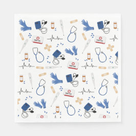 Modernes medizinisches Krankenpflegemuster Serviette