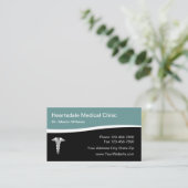 Modernes Medizinzentrum Caduceus Visitenkarte (Stehend Vorderseite)