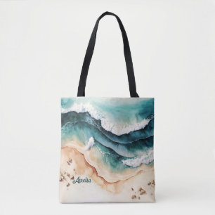 Modernes Meer an der Küste Tasche