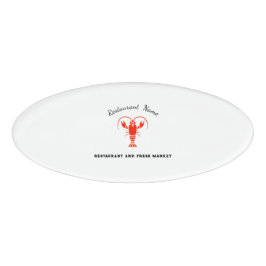 Modernes Meeresfrüchte-Restaurant & Market Crayfis Namenschild