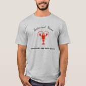 Modernes Meeresfrüchte-Restaurant & Market Crayfis T-Shirt (Vorderseite)