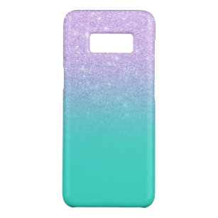 Modernes Meerjungfraulavendel-Glitter-Türkis ombre Case-Mate Samsung Galaxy S8 Hülle