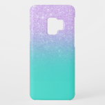 Modernes Meerjungfraulavendel-Glitter-Türkis ombre Case-Mate Samsung Galaxy S9 Hülle<br><div class="desc">Stilvoll,  girly,  Lavendelmeerjungfrau-Glitter ombre Türkishintergrund des Imitats lila.</div>