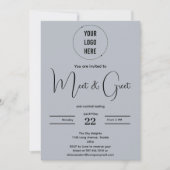 Modernes Meeting und Begrüßung minimalistischer Bu Einladung (Vorderseite)