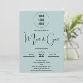 Modernes Meeting und Begrüßung minimalistischer Bu Einladung (Stehend Vorderseite)