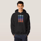Modernes, mehrfaches Textdesign Hoodie (Vorne ganz)