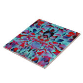 Modernes, mehrfarbiges Blumenmuster Fliese (Seite)