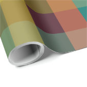 Modernes, mehrfarbiges Retro-Karo-Muster des Mitte Geschenkpapier (Rolleneckpunkt)