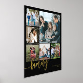 Modernes mehrsprachiges Collage-Familienskript mit Foliendrucke (Ablage )