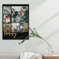 Modernes mehrsprachiges Collage-Familienskript mit