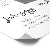 Modernes Meilenstein-Poster | Meilenstein-Poster Poster (Ecke)