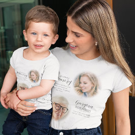 Modernes Memorial Before & After Foto T - Shirt