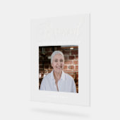 Modernes Memorial Foto Memorial Sign Acrylschild (Winkel)
