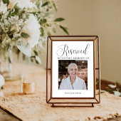 Modernes Memorial Foto Memorial Sign Poster