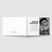 Modernes Memorial für das einfache Foto Schwarz-we Gästebuch (Voll)