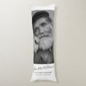 Modernes Memorial für Personalisiertes Foto Seitenschläferkissen (Vorderseite Vertikal)