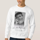 Modernes Memorial für Personalisiertes Foto Sweatshirt (Vorderseite)