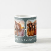 Modernes Memory 6-Foto Collage Template Gray C13 Kaffeetasse (Mittel)