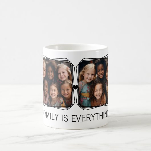 Modernes Memory 6 Fotomaterial Template White C00 Kaffeetasse (Mittel)