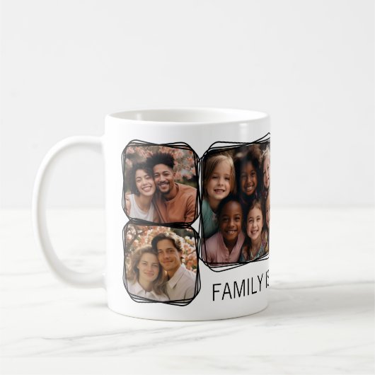 Modernes Memory 6 Fotomaterial Template White C00 Kaffeetasse (Links)