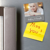 Modernes Memory Beileid Foto Magnet