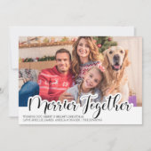 Modernes Merrier Together Single Foto Handschrift (Vorderseite)