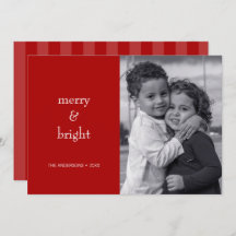 Modernes Merry & Bright Red Christmas Foto