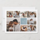 Modernes Merry | Weihnachtsfoto Collage Feiertagskarte (Vorderseite)