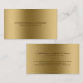 Modernes Metall-Gold-Edelstahl-Look Visitenkarte (Vorne/Hinten)