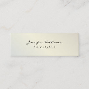 Modernes Metallic Lux Mini Visitenkarte