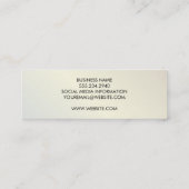 Modernes Metallic Lux Mini Visitenkarte (Rückseite)