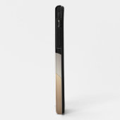 Modernes metallisches Abstraktes Muster mit Monogr Case-Mate iPhone Hülle (Hinten/Links)