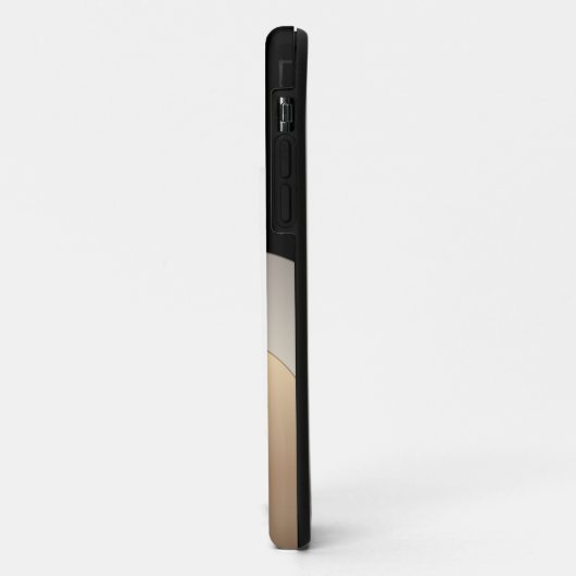 Modernes metallisches Abstraktes Muster mit Monogr Case-Mate iPhone Hülle (Hinten/Links)