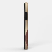 Modernes metallisches Abstraktes Muster mit Monogr Case-Mate iPhone Hülle (Hinten/Rechts)