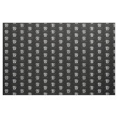 Modernes Metallisches Monogramm (B) Stoff (Yard (91,4 cm))